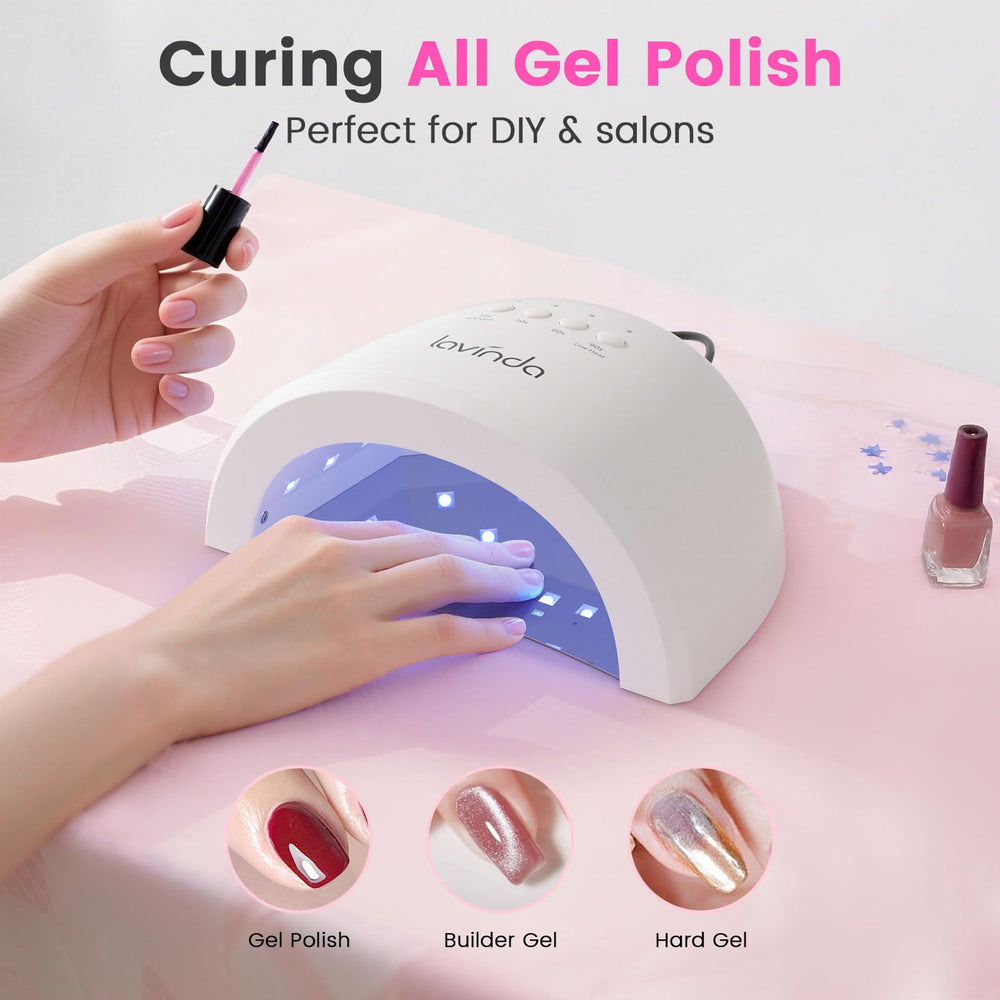 Lavinda UV Nail Lamp 48W auto-sensor activates with hands inside