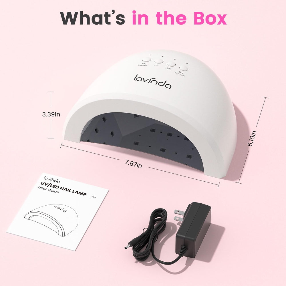 Lavinda UV Nail Lamp 48W four timers support customized curing sessions