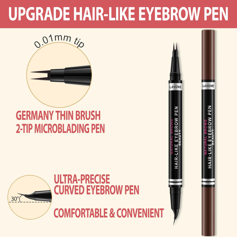 LAVONE brow pomade in dark brown defining long-lasting color