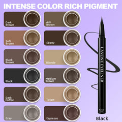LAVONE Eyeliner Set gel eyeliner pot creamy pigment for easy blending