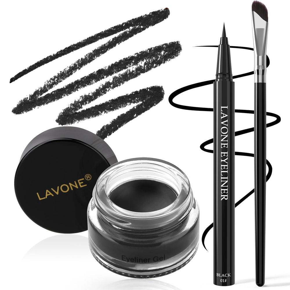 LAVONE Eyeliner Set liquid eyeliner pen close-up for precise sharp lines
