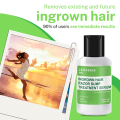 Lavoskin Tea Tree Gel texture swirl conveys cooling, calming after hair removal