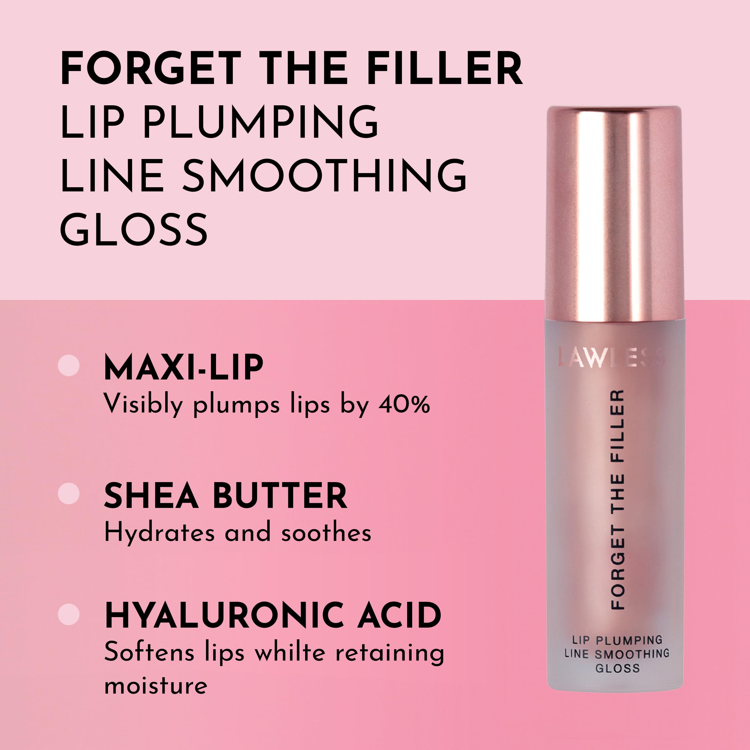 Lawless Forget the Filler Candy Sky close-up shows creamy color and hydrating glow.