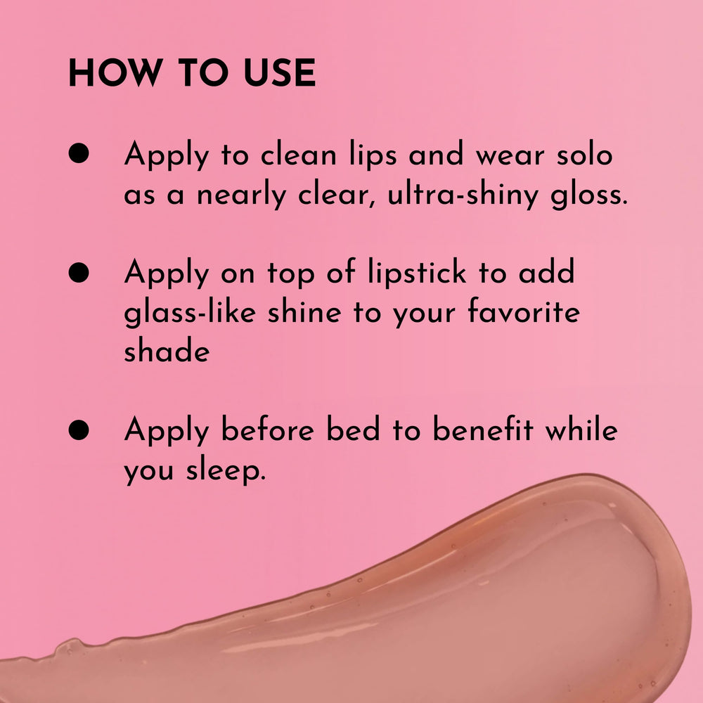 Lawless Forget The Filler gloss Nudie pink night-use shot suggests overnight hydration