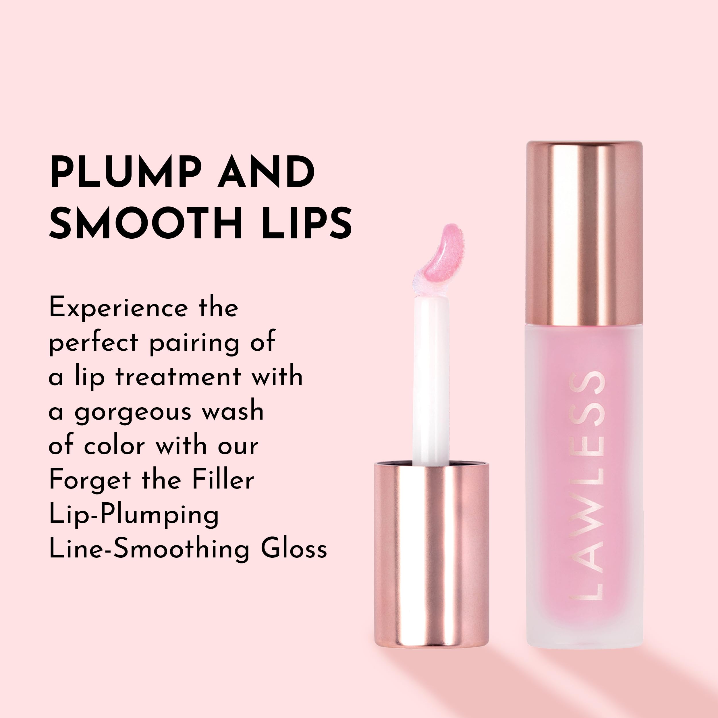 Lawless Forget the Filler compact packaging showcases travel-friendly premium gloss