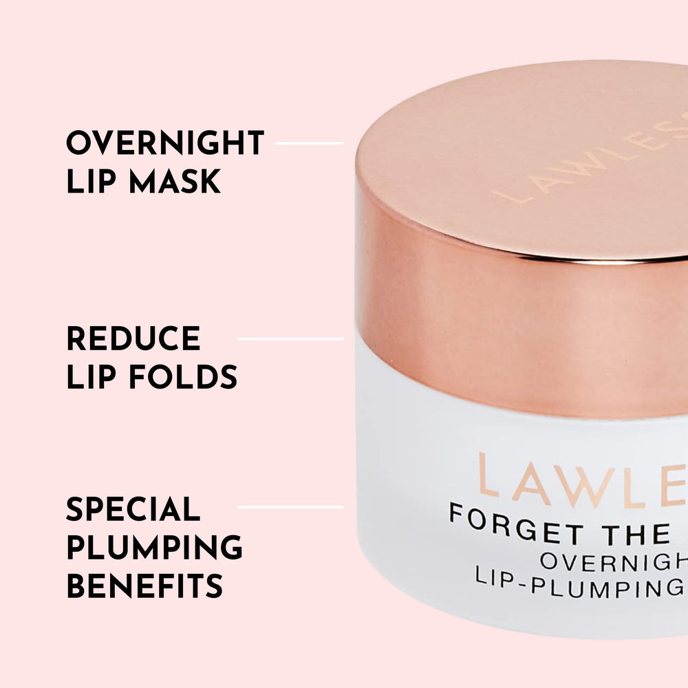 LAWLESS Forget the Filler Lip Mask Sweet Dreams sleeping-lips shot captures intense moisture overnight