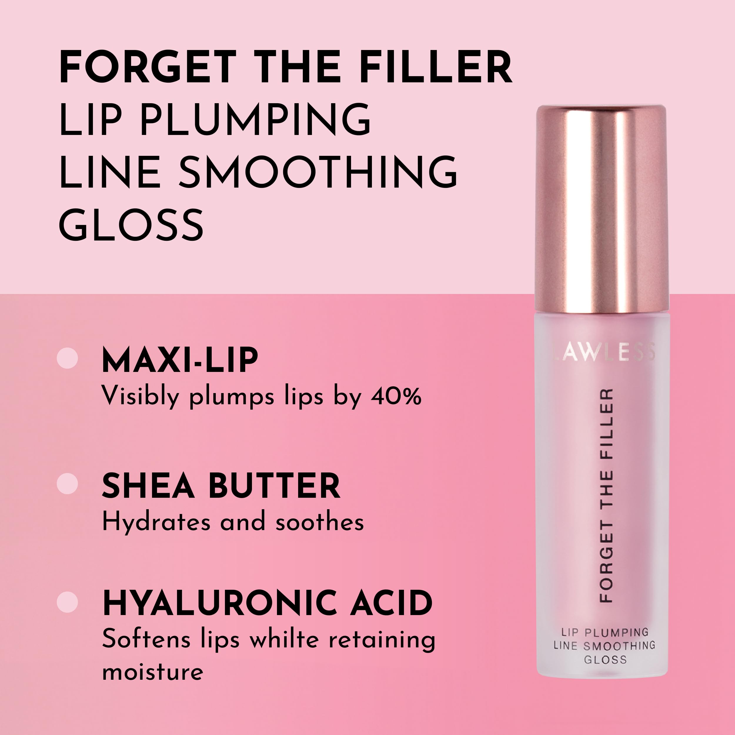 Close-up of Lawless Forget The Filler applicator delivering plush application.