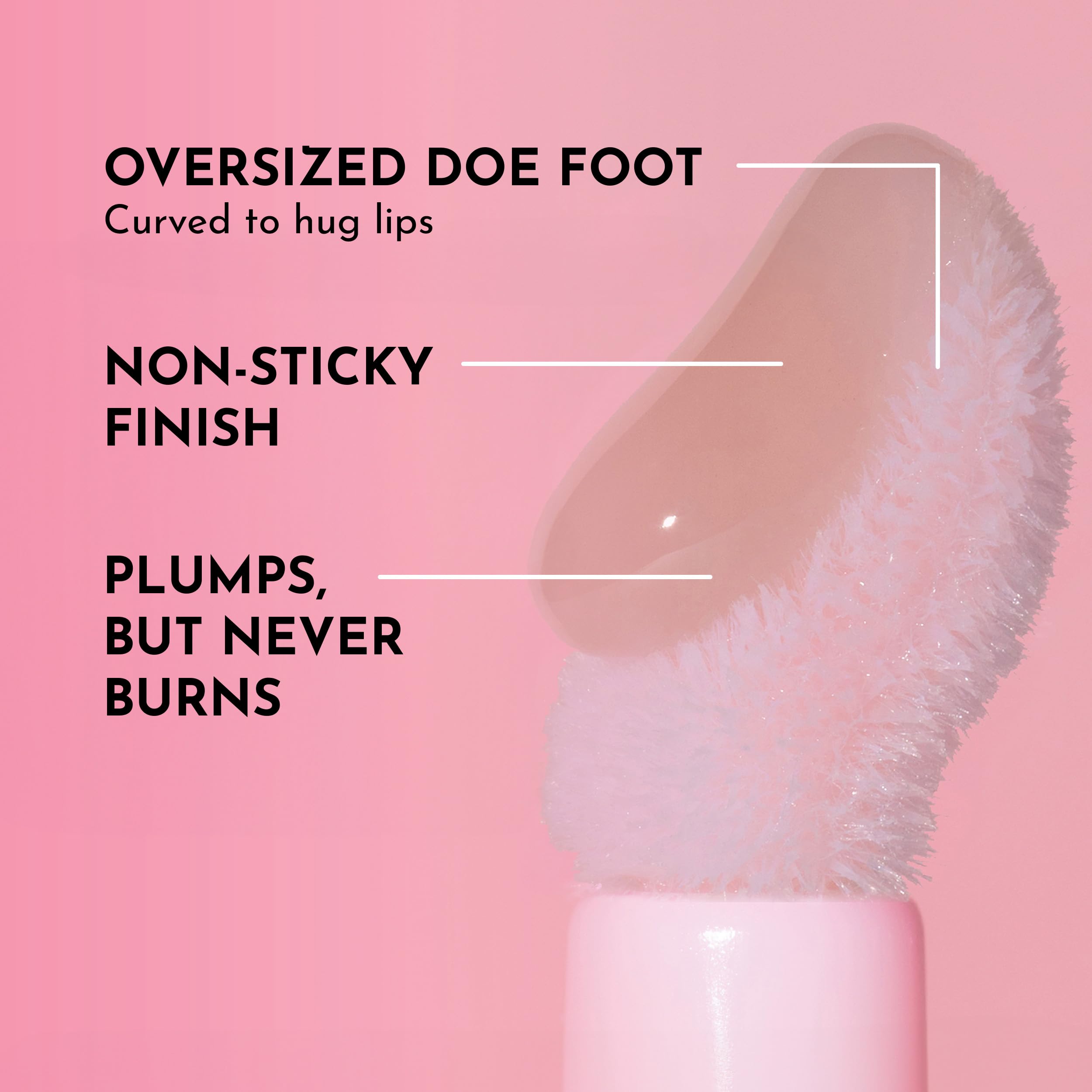 Lawless lip plumper applicator detail plush wand comfortable application