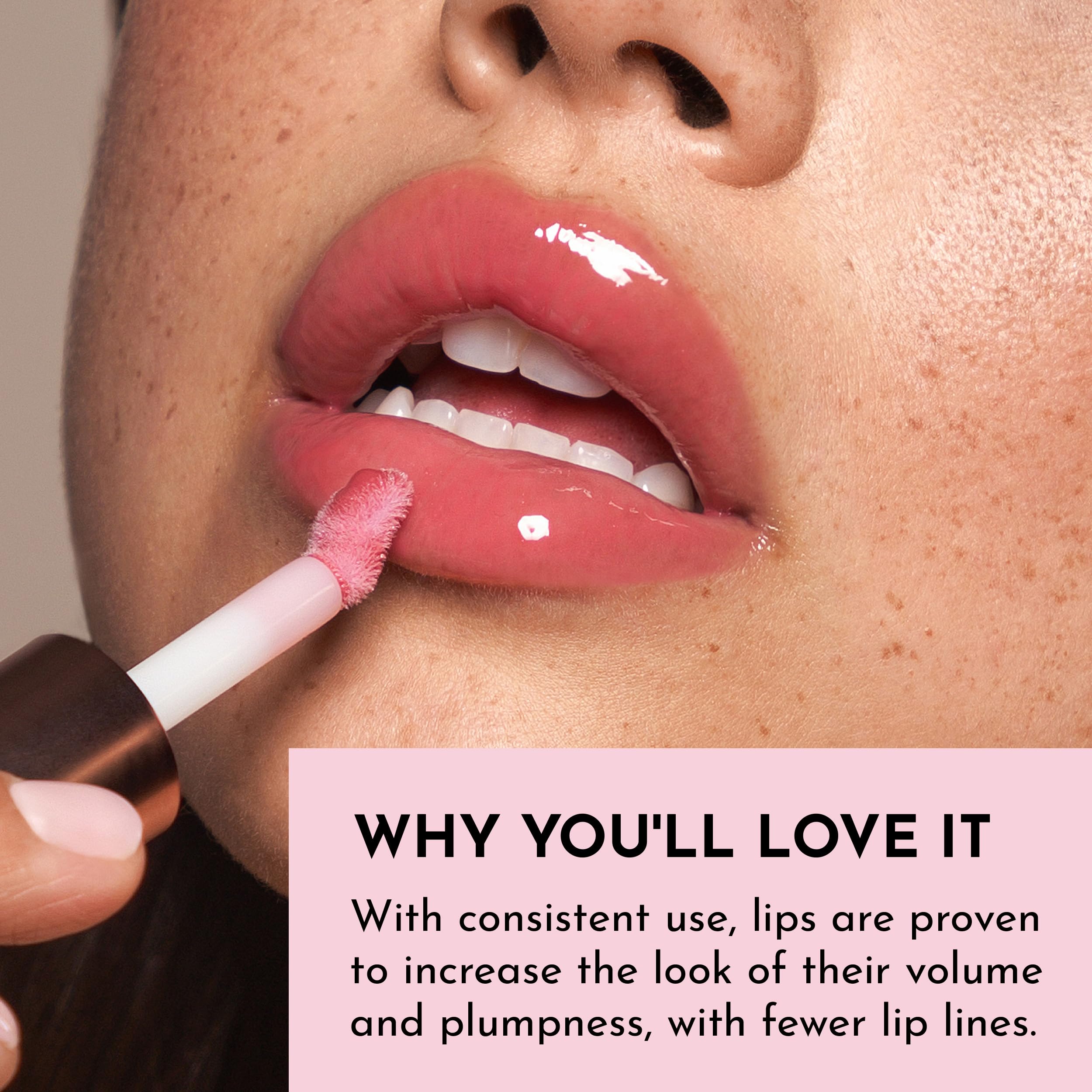 Lawless Shea Butter and Rosehip Oil imagery conveys hydration and soft lips.