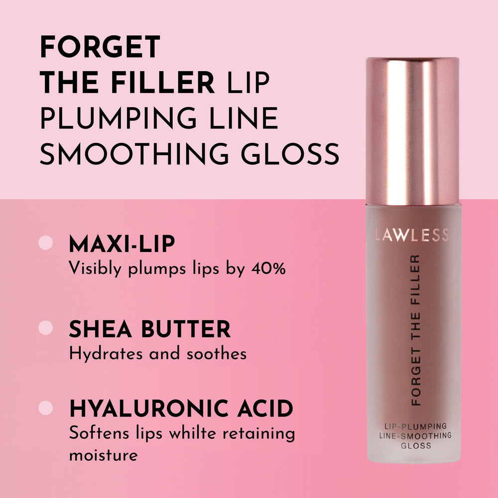 Lawless lip plumper applicator image highlighting plush applicator for comfortable, precise application.