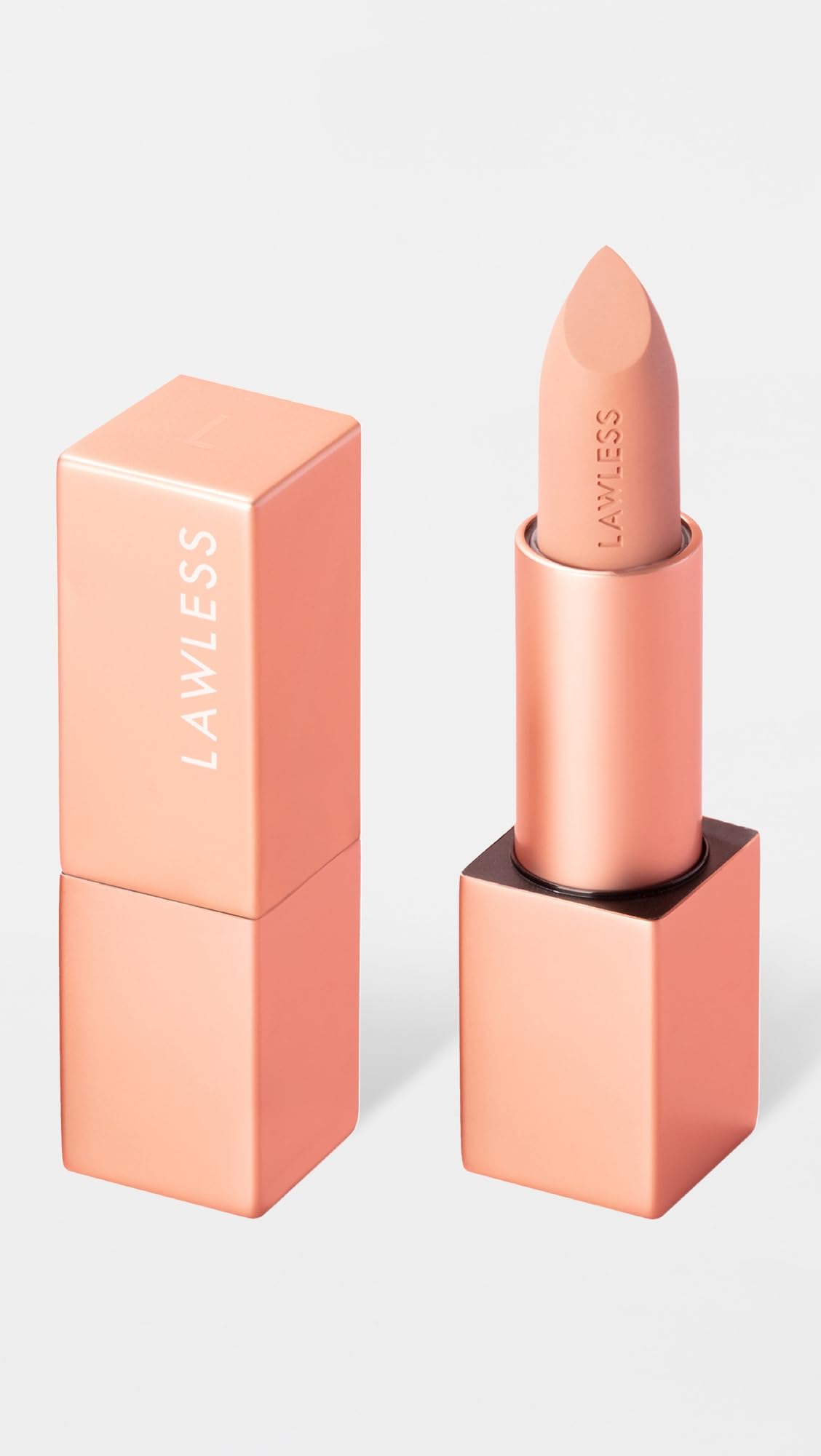 Lawless Forget the Filler lipstick application swirl demonstrates pigment-rich glide and comfort.