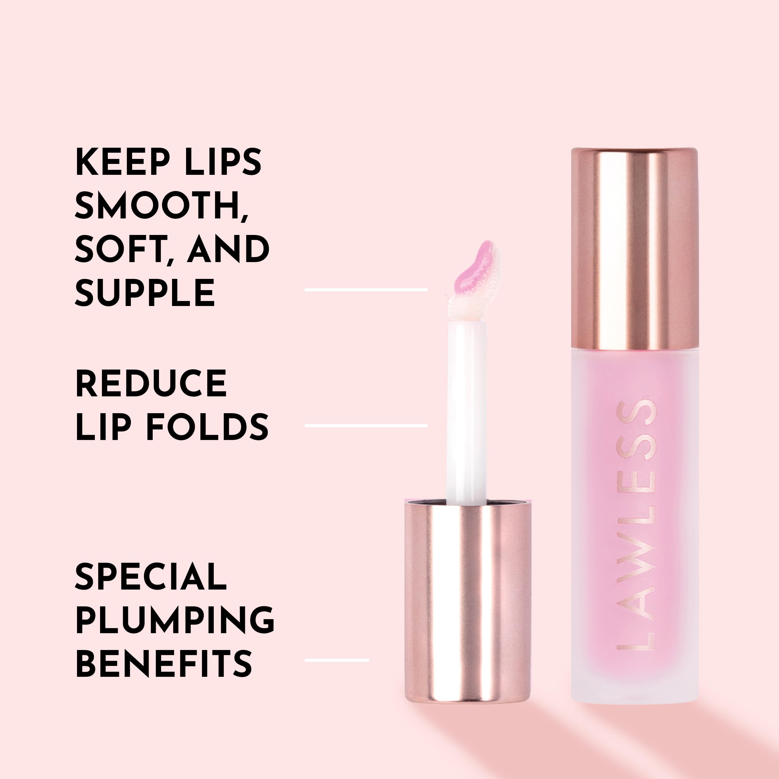 Lawless applicator closeup demonstrates smooth application for on-the-go touch-ups.
