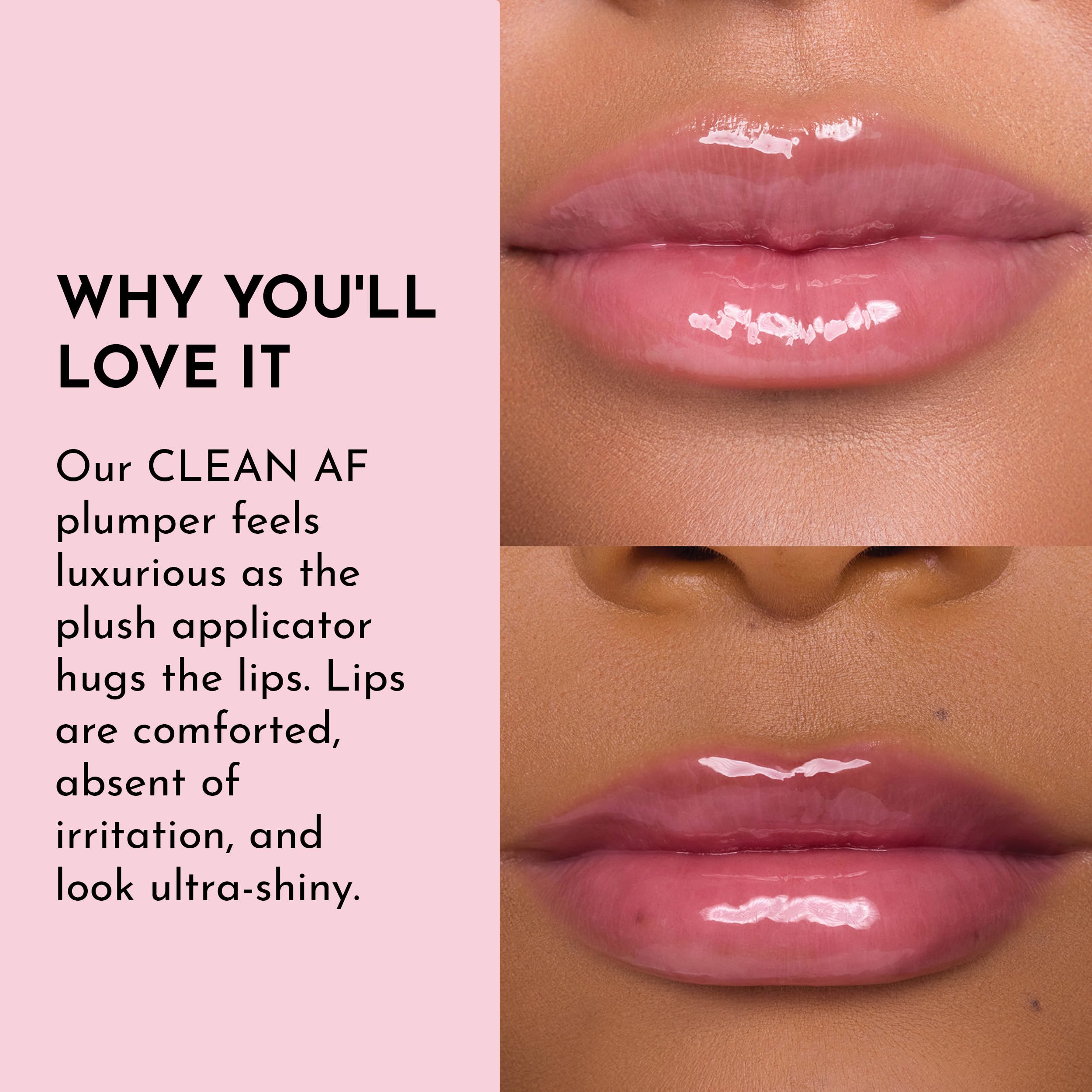 Lawless Forget the Filler on hand demonstrates hydrating, non-sticky lip gloss appeal.