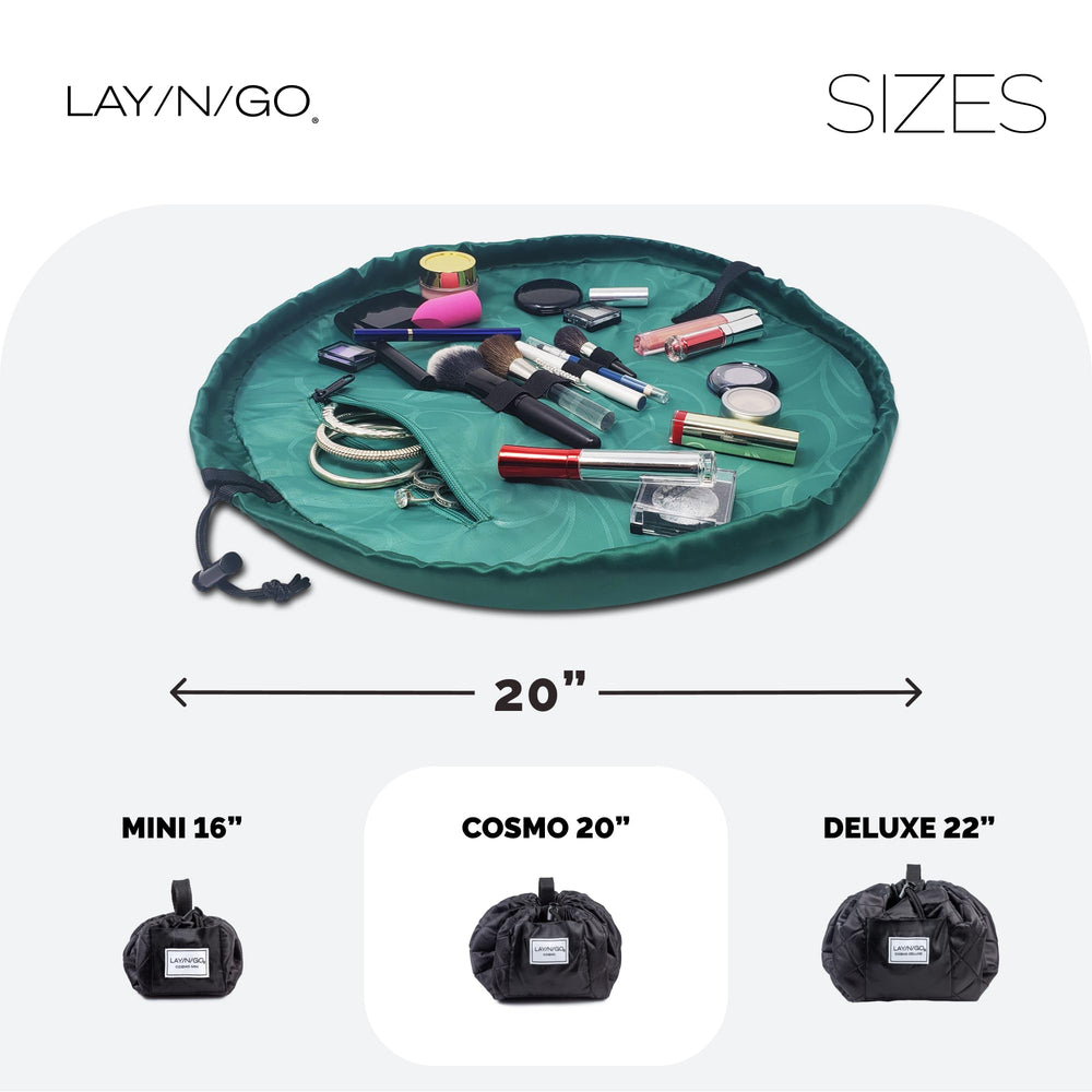 Lay-n-Go Cosmo brush loops close-up secures brushes during transit