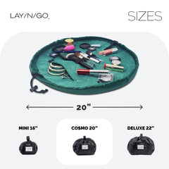 Lay-n-Go Cosmo brush loops close-up secures brushes during transit