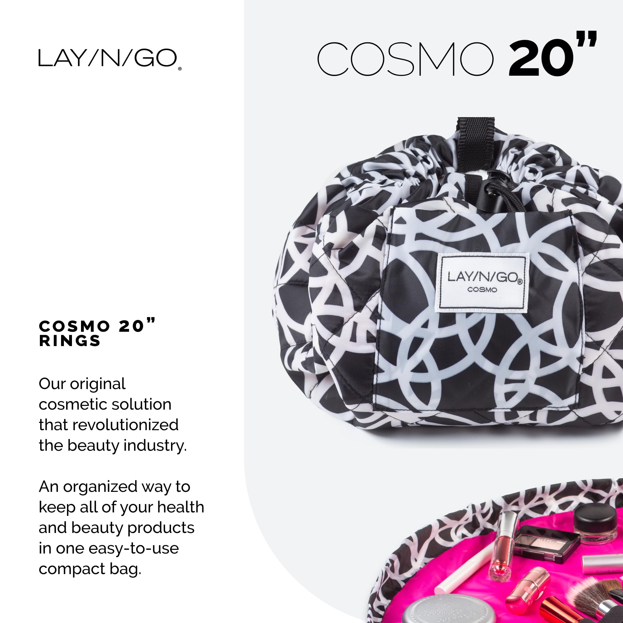 Lay-n-Go Cosmo brush-loops secure brushes during travel