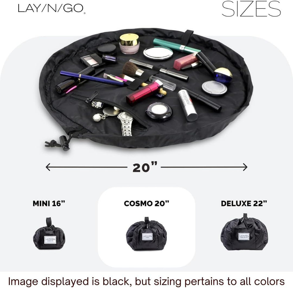 Lay-n-Go Cosmo butterfly small floral travel-ready organizer fits in any bag.