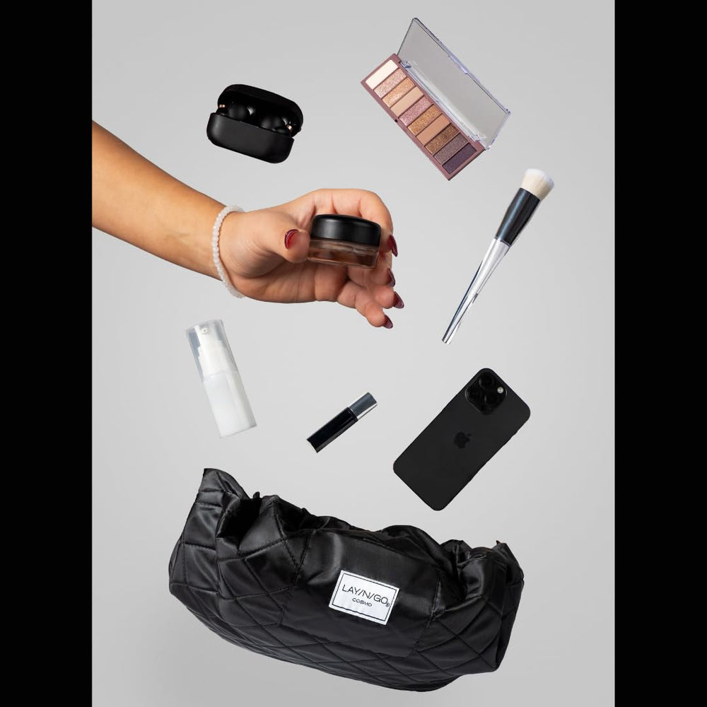 Lay-n-Go Cosmo elephant print makes a stylish gift for makeup lovers.