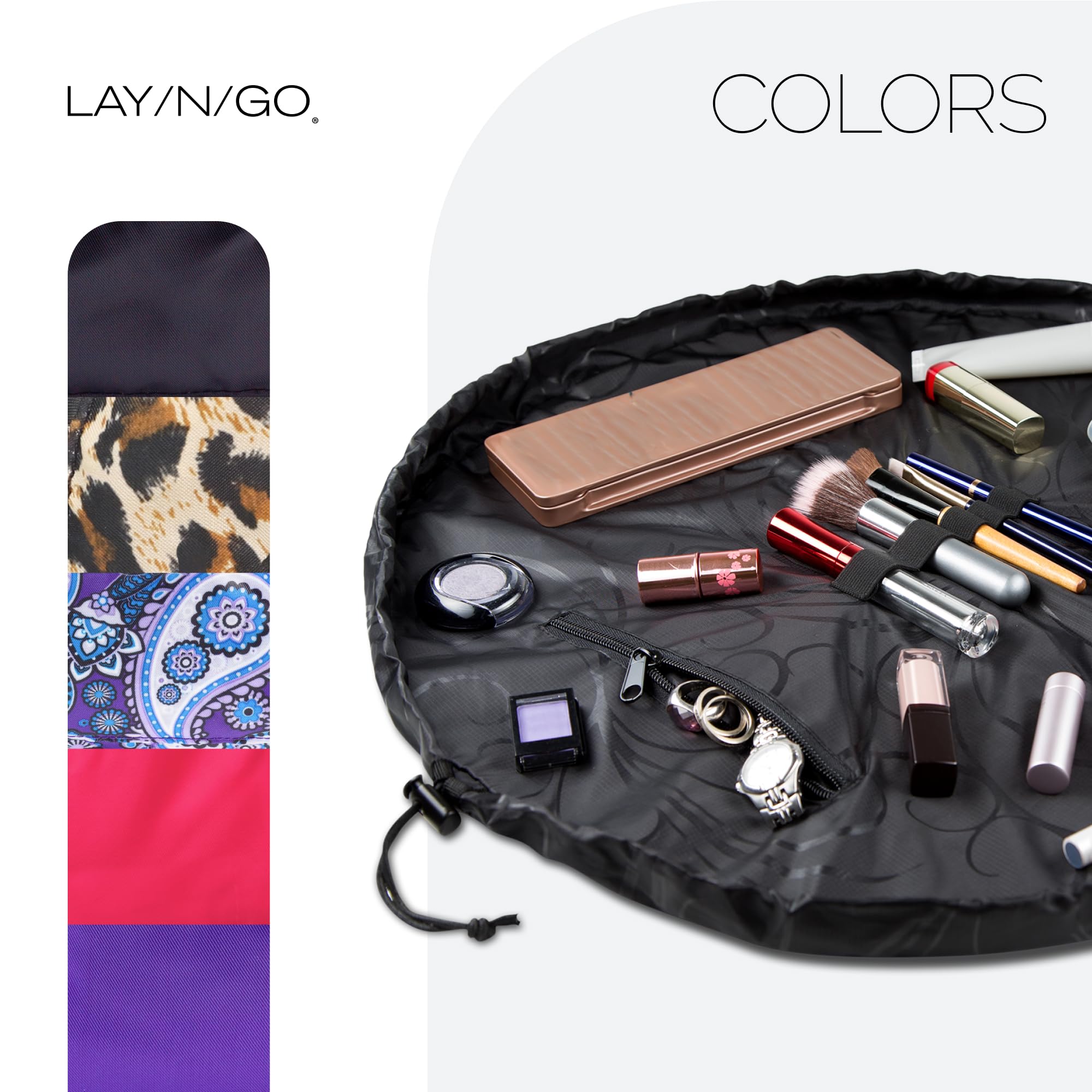 Lay-n-Go Cosmo durable stitching withstands daily travel use