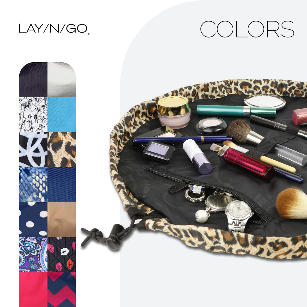 Lay-n-Go Cosmo gift-ready leopard print image conveys practical gifting idea.