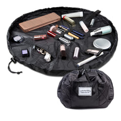 Lay-n-Go Cosmo layflat open displays organized makeup for quick access