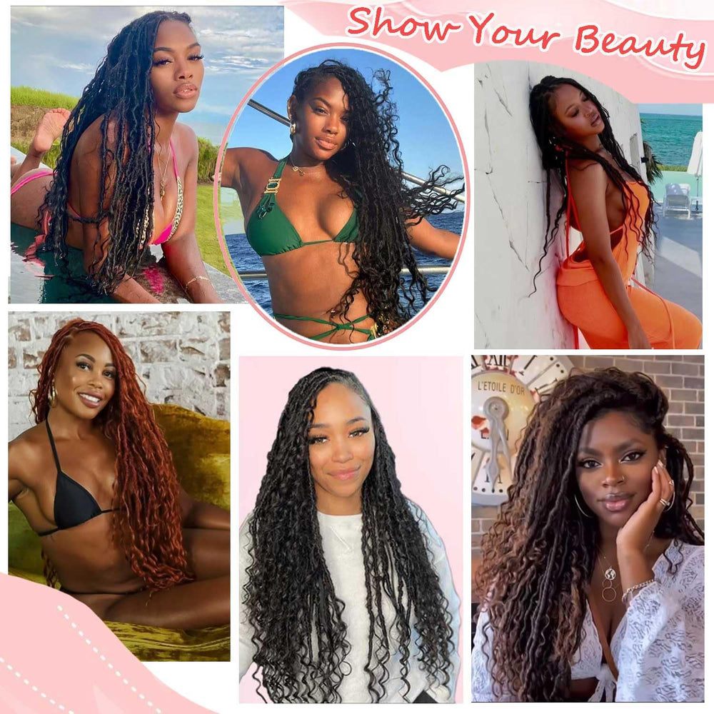 Layashow Boho Faux Locs ideal for black-women styles and vibrant everyday wear.
