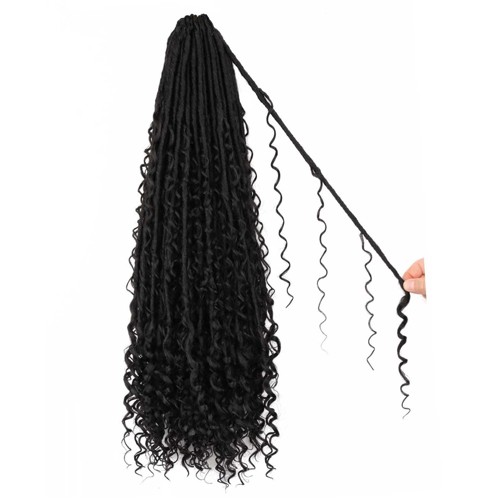 Layashow Boho Faux Locs no-tangle and no-smell design for easy care.