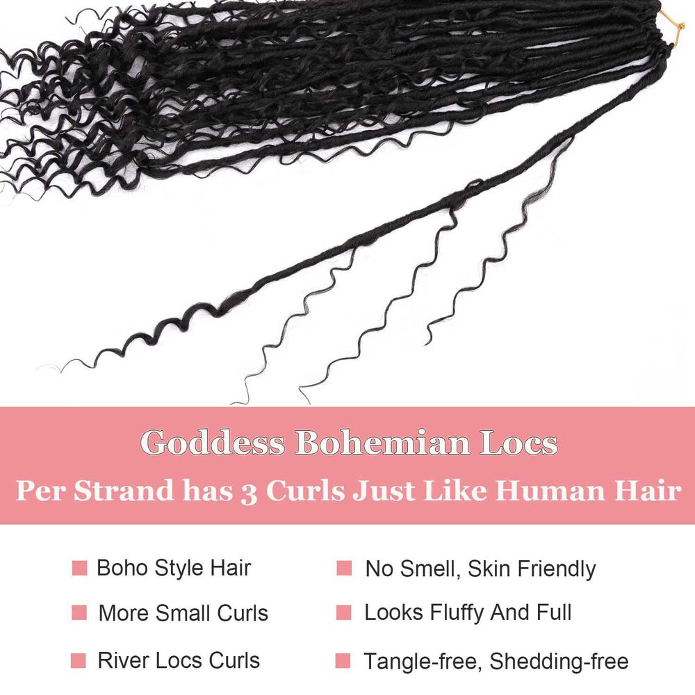 Layashow Boho Faux Locs soft texture and lightweight feel for all-day comfort.