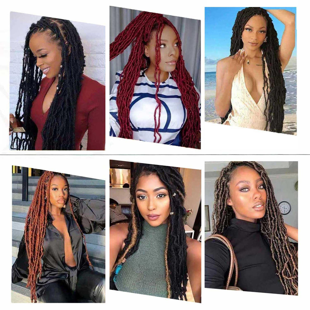Layashow 24inch care washable locs for reusable styling