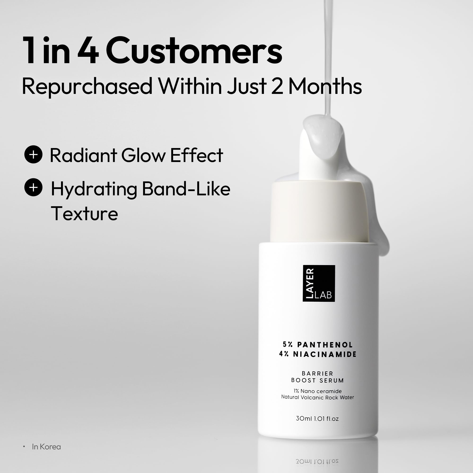 LAYERLAB Barrier Boost Serum nano-ceramide and panthenol graphic for barrier support