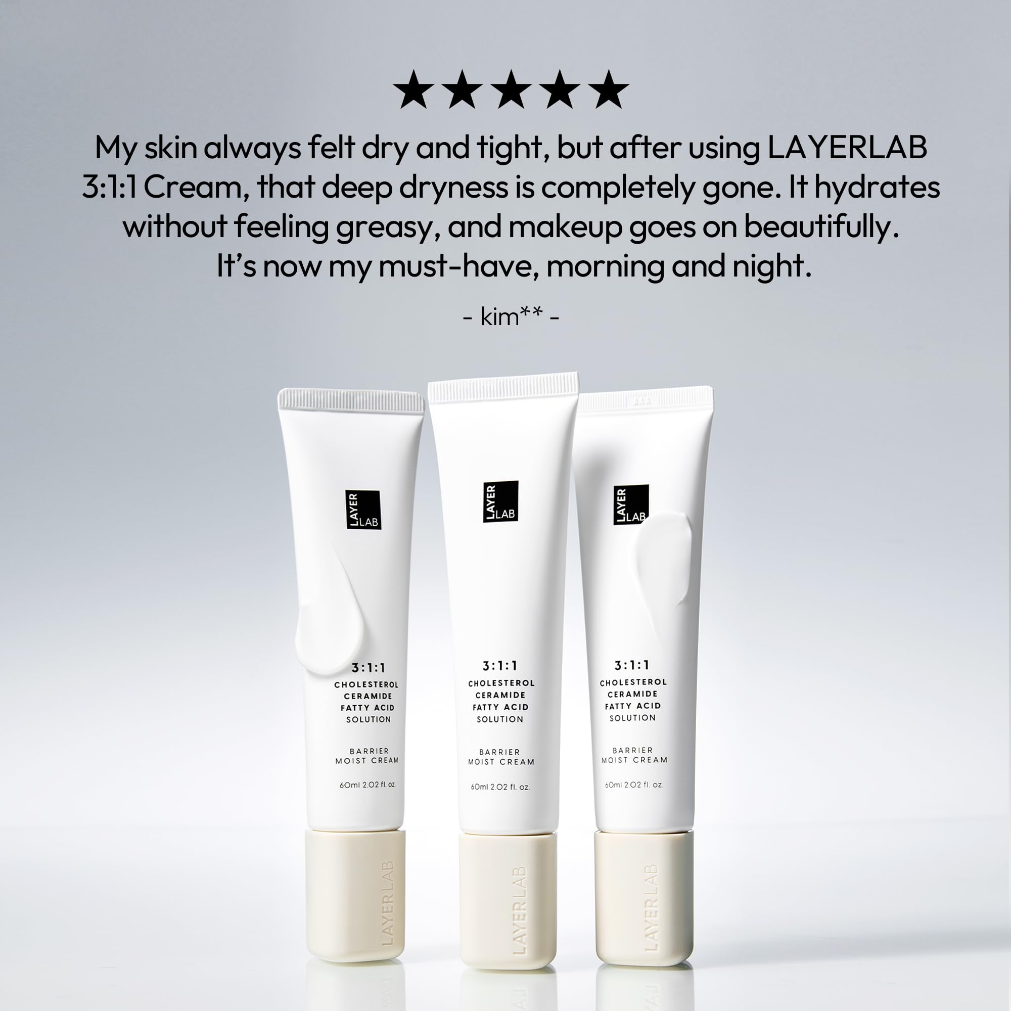 LAYERLAB Barrier Moist Cream with shea butter providing nourishing feel for dry skin