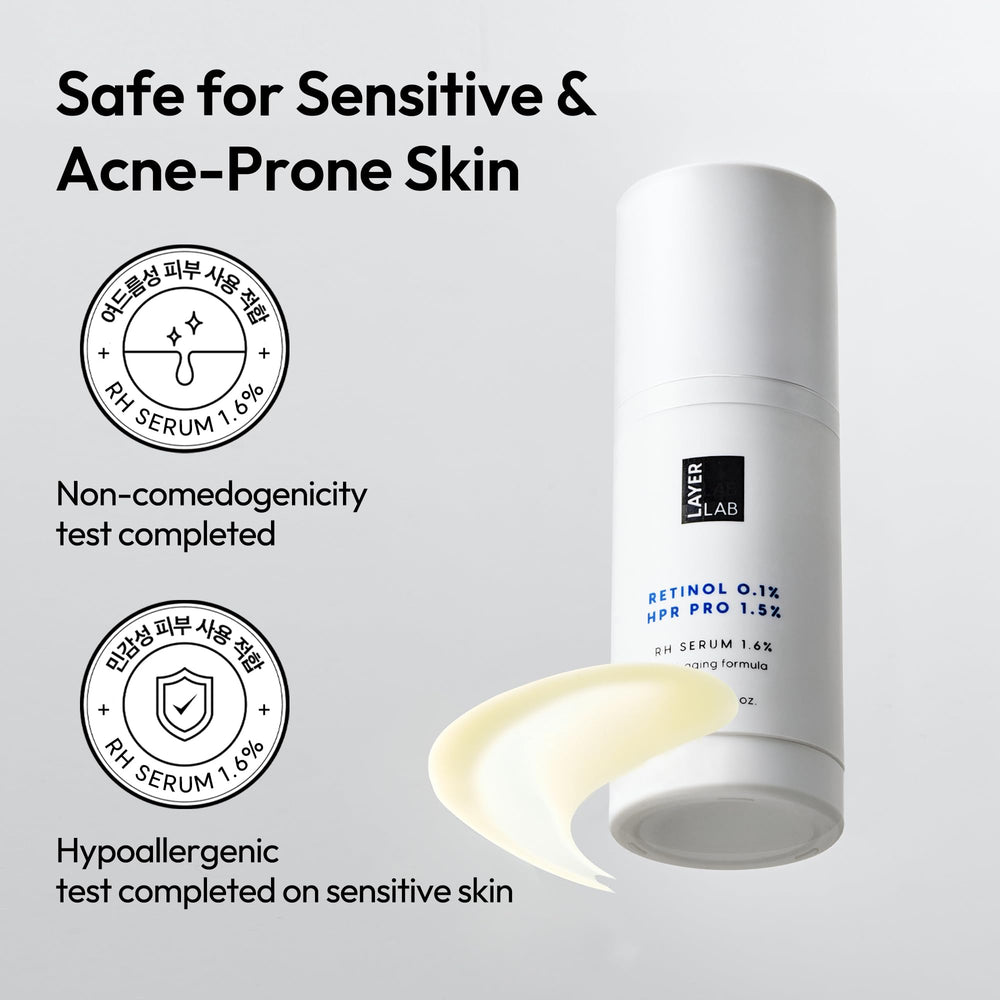 LayerLAB ingredients graphic highlighting niacinamide and 8 peptides for barrier support