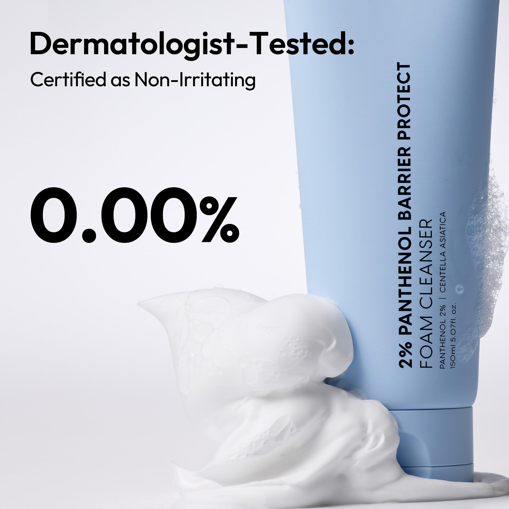 LayerLAB Korean Face Wash soothing hydration ingredients close-up for comfortable skin.