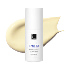 LayerLAB Triple Retinoid Serum bottle closeup for smoother skin appearance