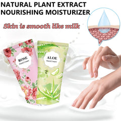 Layhomo hand cream travel size tubes close-up for on-the-go hydration.