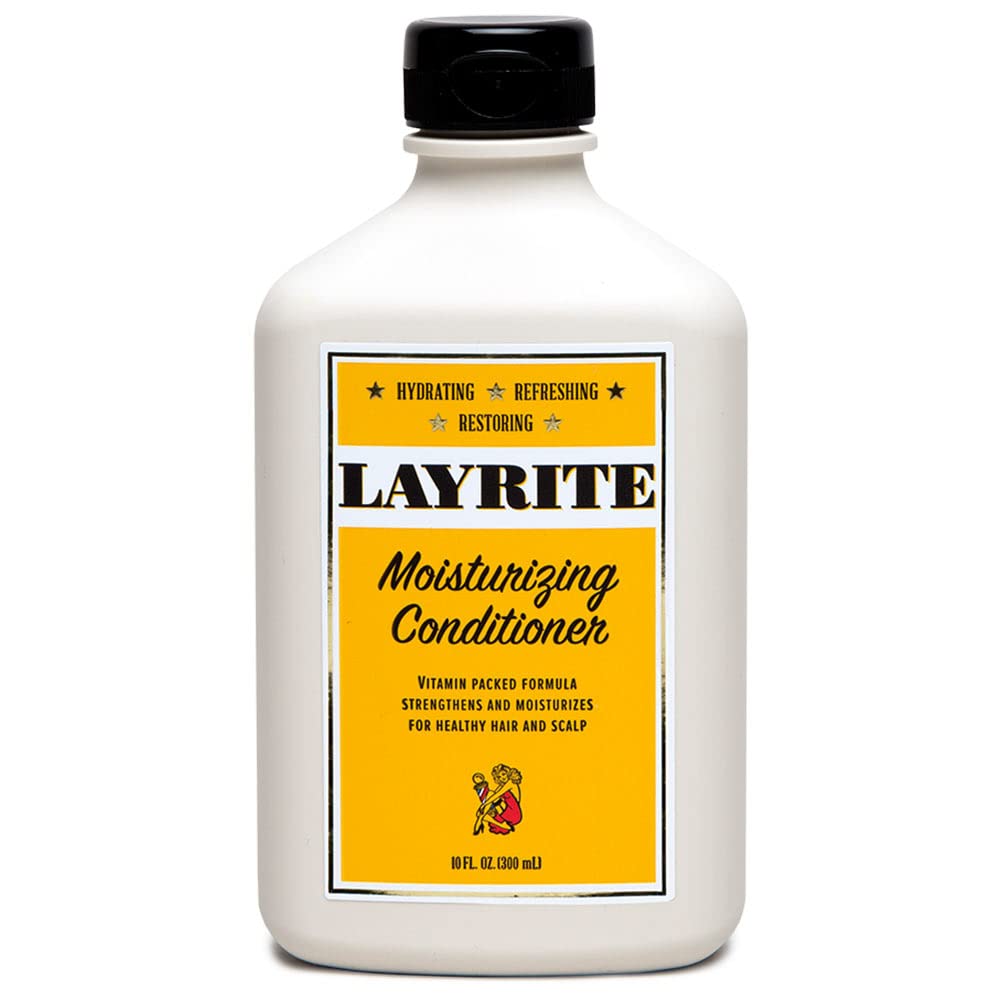 Layrite Moisturizing Conditioner bottle delivers lightweight moisture for all hair types.
