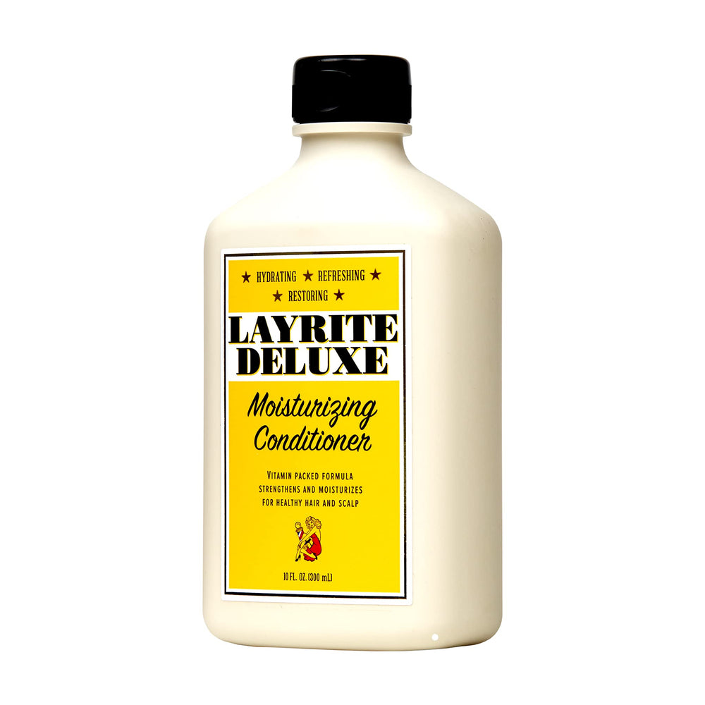 Layrite Moisturizing Conditioner on hair during application for smoother detangling.