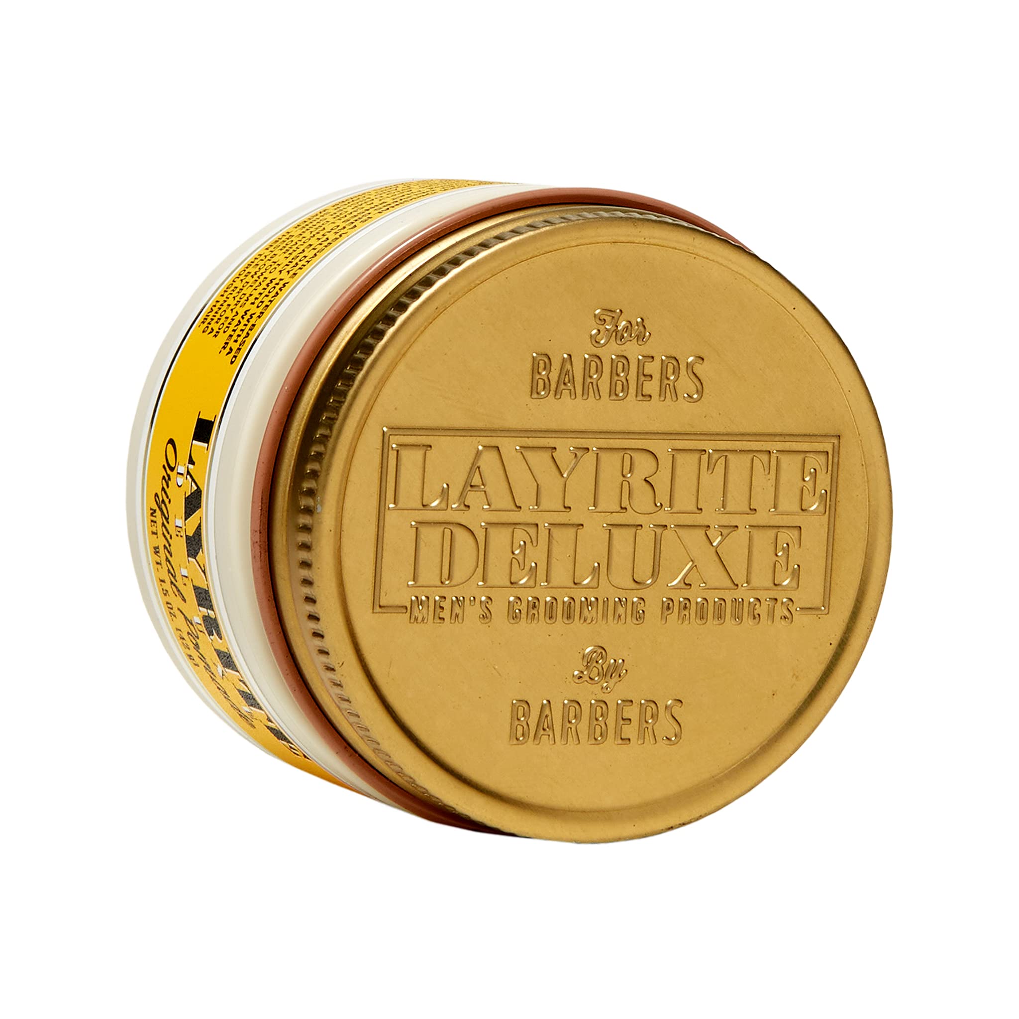 Layrite Original Pomade on damp hair for strong yet light hold