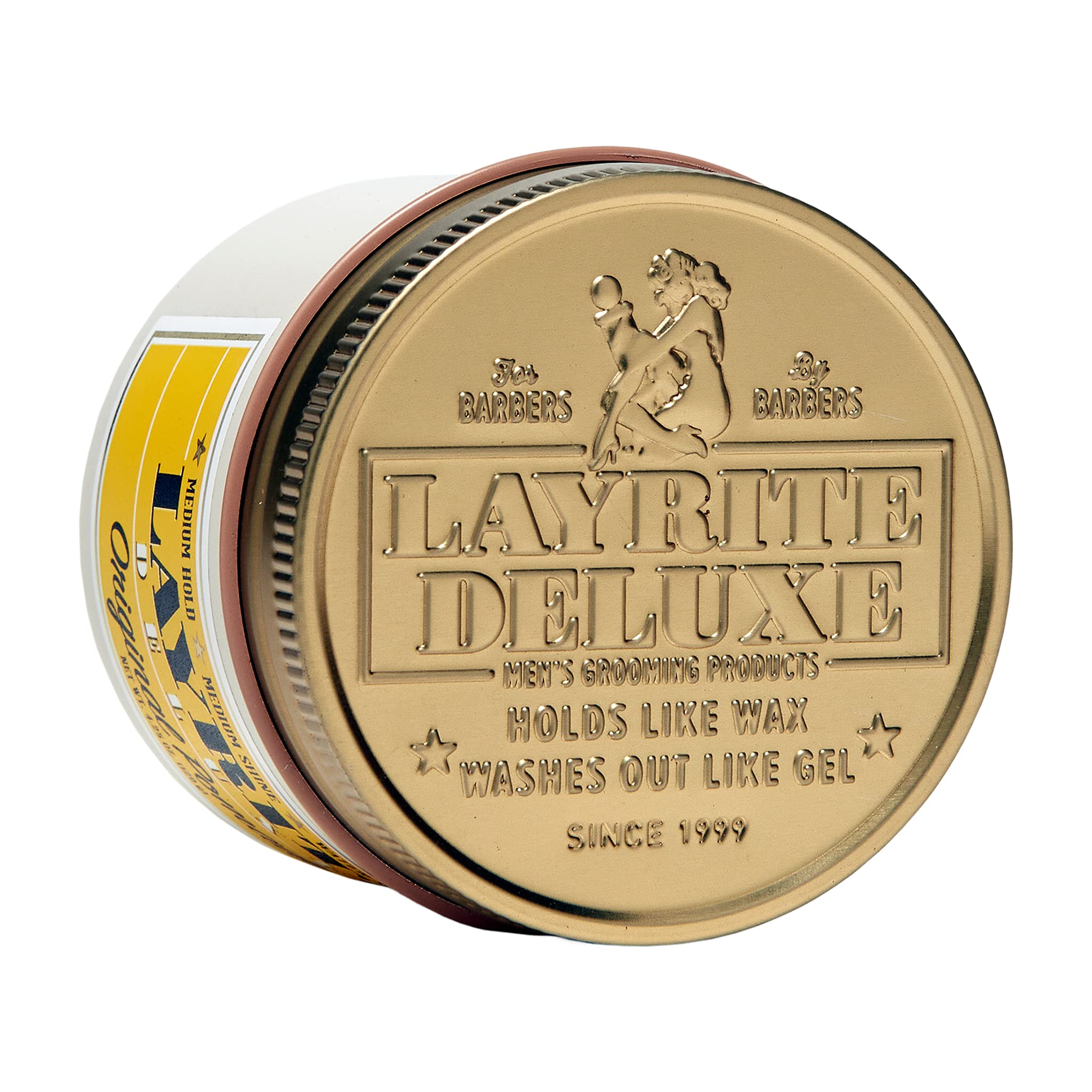 Layrite Original Pomade hair styling shot demonstrates versatile hold for various looks.
