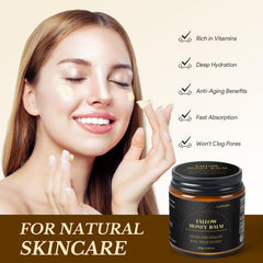 Lazibudgha grass-fed-tallow-body-moisturizer supports full-body hydration and comfort.