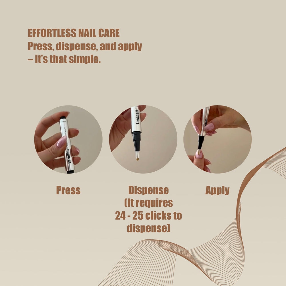Lazonail dermatologically tested badge signals safe, gentle use