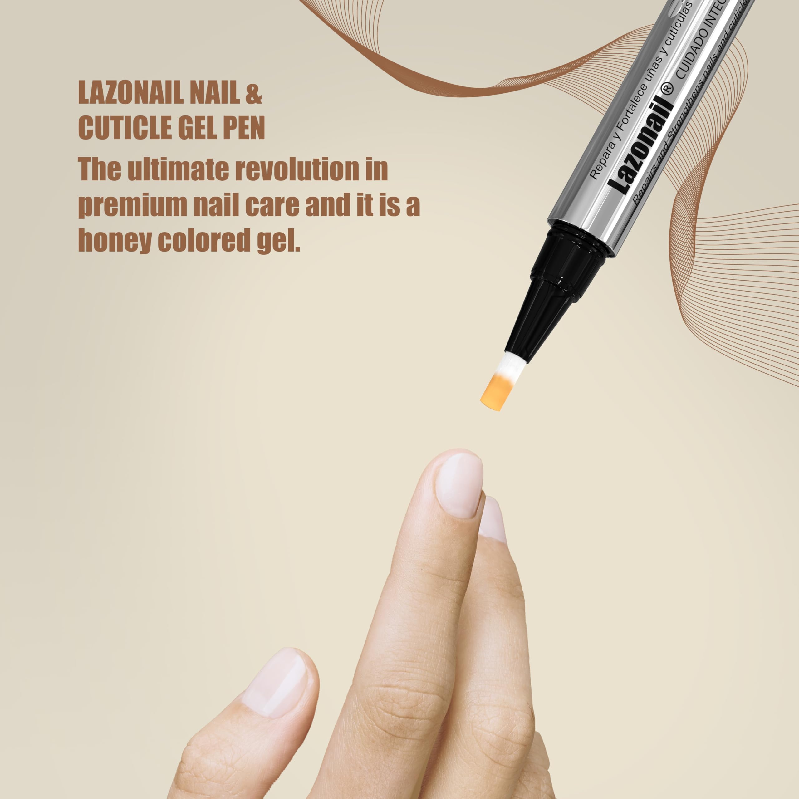 Lazonail quick-dry odorless gel demonstrates mess-free application