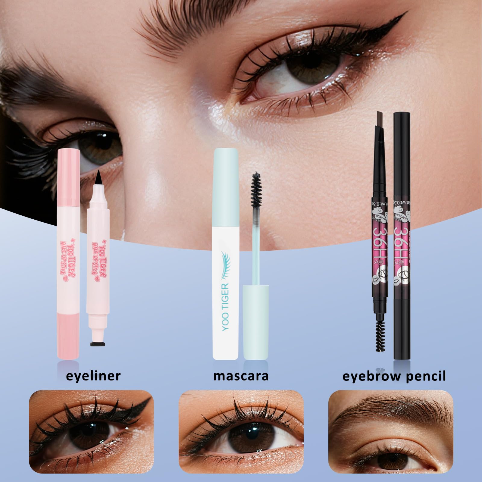 LAZORA eyebrow pencil detailed view for precise shaping.