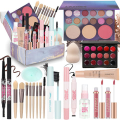 LAZORA makeup kit full-face application setup for quick, coordinated everyday looks.