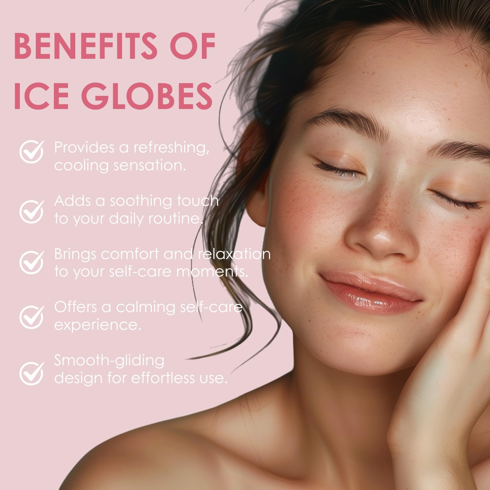 Lazzybeauty Ice Globes borosilicate glass durable daily cooling