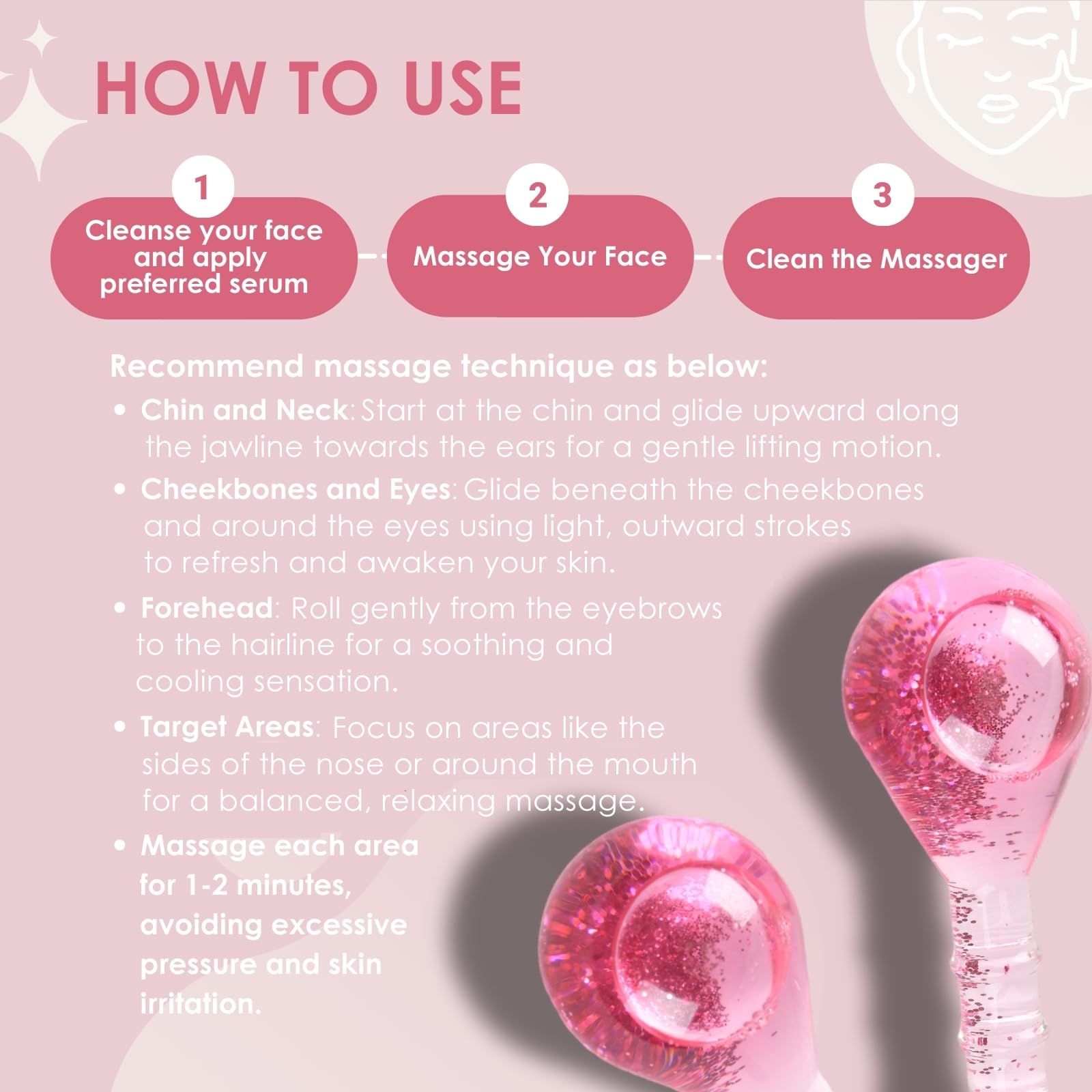 Lazzybeauty Ice Globes cooling massage for spa-like skincare moments