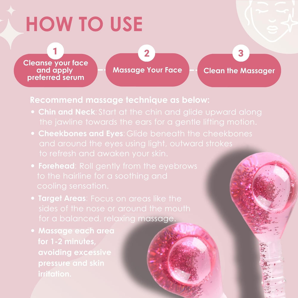 Lazzybeauty Ice Globes cooling massage for spa-like skincare moments