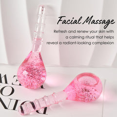 Lazzybeauty Ice Globes teardrop ergonomic design aids smooth glide