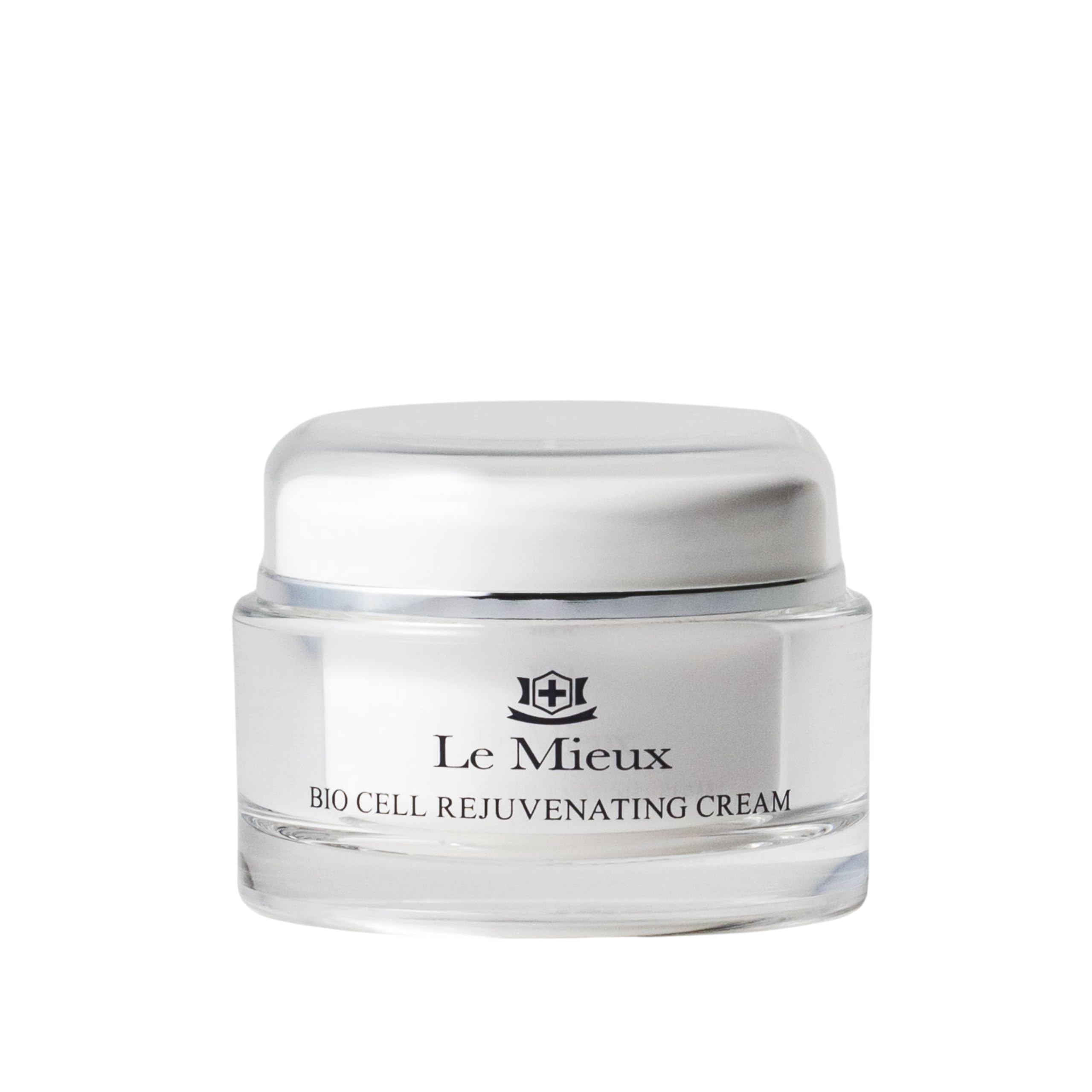 Le Mieux Bio Cell Rejuvenating Cream jar closeup showing silky moisture for daily hydration