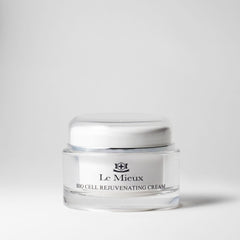 Peptide blend focus on Le Mieux Bio Cell Rejuvenating Cream for smoother-looking skin